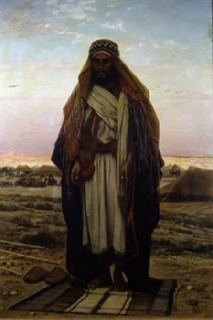 Stefano Ussi La prieghiera nel deserto oil painting picture